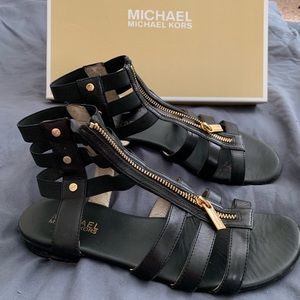 Black Michael Kors Gladiator Sandal